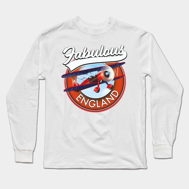 Fabulous England travel patch Long Sleeve T-Shirt by nickemporium1